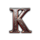 blood moon riches letter k symbol icon