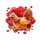 bloody pesos rooster jam symbol icon