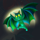 bloody vampire bat symbol icon