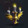 bloody vampire candle symbol icon