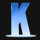 bloopers k letter symbol icon