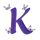 blossom and blade k symbol icon
