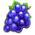blow fruits 40 grapes symbol icon