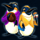 blown away penguin symbol icon