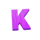 blue bird bonus k symbol icon