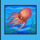 blue dolphin octopus symbol icon