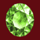 blue heart green jewel symbol icon