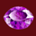 blue heart purple jewel symbol icon