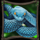 blue panther snake symbol icon