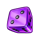 blue slot dice symbol 6 icon