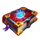 blue wizard cash collect and link book symbol icon