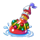boat bonanza christmas boat symbol icon