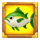 bob marlin goes deep green fish symbol icon