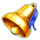 bonus crown bell symbol icon