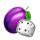 bonus epic crown dice plum symbol icon