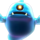 boo blue ghost symbol icon