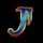 book of 8 riches j letter symbol icon