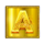 book of artemis golden a symbol icon