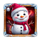book of frosty snowman symbol icon