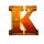 book of majestic king k symbol icon