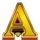 book of pharaon gold letter a symbol icon