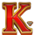 book of pharaon gold letter k symbol icon