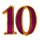 book of santa 10 number symbol icon