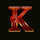 book of spells k symbol icon