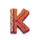 book of the golden lion letter k symbol icon