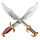 book of thermopylae crossed swords symbol icon