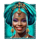 book of waka waka smiling woman symbol icon
