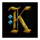 book of wisdom k symbol icon
