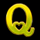 books and bulls q symbol icon