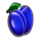 booming fruits x plums blue symbol icon