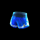 boxing king short blue symbol icon