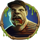 braindead zombie man symbol icon
