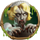 braindead zombie woman symbol icon