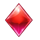 brazilian mask fire diamond symbol icon
