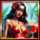 brazilian mask fire lady 1 symbol icon