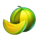 brilliant bucks hold and win papaya symbol icon