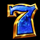 brilliant gems blue7 symbol icon