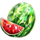brilliant heart watermelon symbol icon