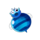 bubble beez blue ovalbee symbol icon