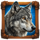 buffalo duels wolf symbol icon