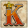 buffalo trail cash mesh link k symbol icon