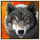 buffalo trail cash mesh link wolf symbol icon