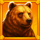 buffalo treasure hold and win bear symbol icon