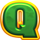 buffalo treasure hold and win q symbol icon