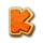 bulldozer k symbol icon