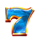 bullion rush 7s hold and win blue 7 symbol icon